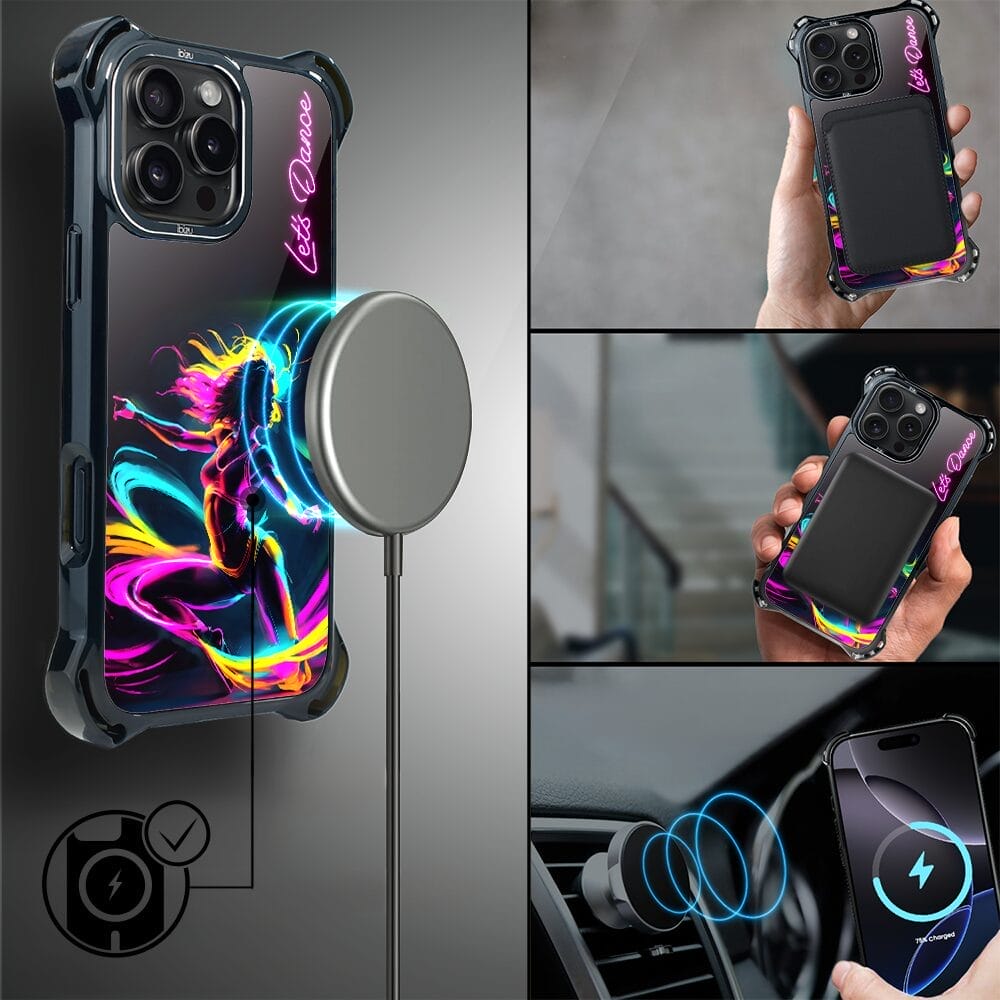 Etui do iPhone 16 Pro IBIZU DropGuard Ultra z MagSafe, #ElectroMove, Taneczny rytm - obrazek 9