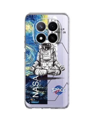 Etui do Xiaomi Redmi Note 14 Pro 4G przeźroczyste, silikonowe Flexi, Keep Calm in Cosmos