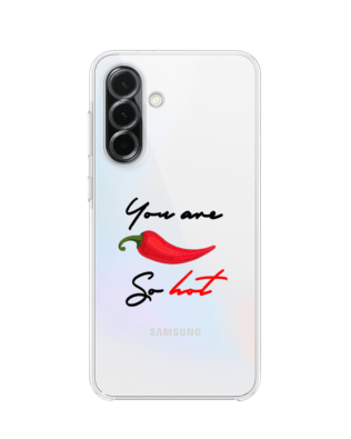 Etui do Samsung Galaxy A36 5G przeźroczyste, silikonowe Flexi, papryczka chilli