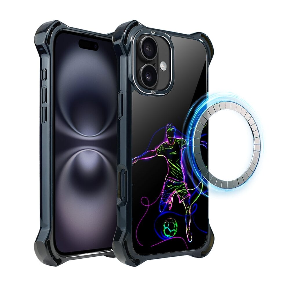 Etui do iPhone 16 IBIZU DropGuard Ultra z MagSafe, #ElectroMove, Moc football'u