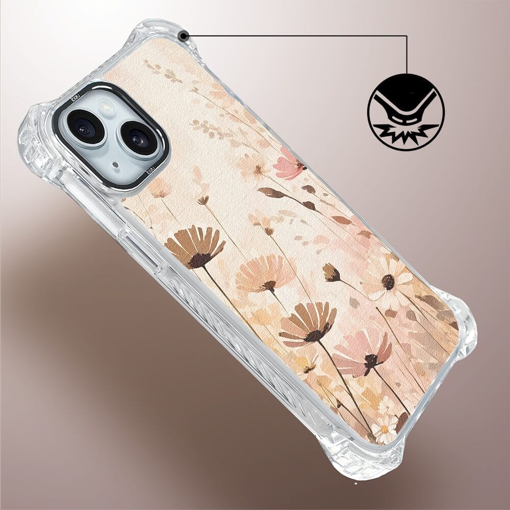 Etui iPhone 15 IBIZU DropGuard Ultra z MagSafe, Boho, Kwiatowa łąka - obrazek 4