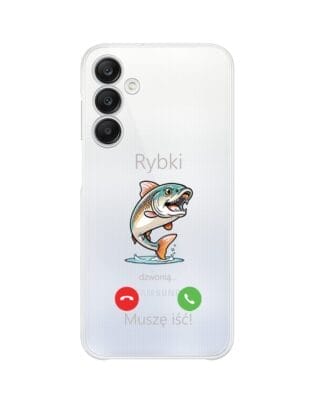 Etui do Samsung Galaxy A25 5G przeźroczyste, silikonowe Flexi, rybki dzwonią