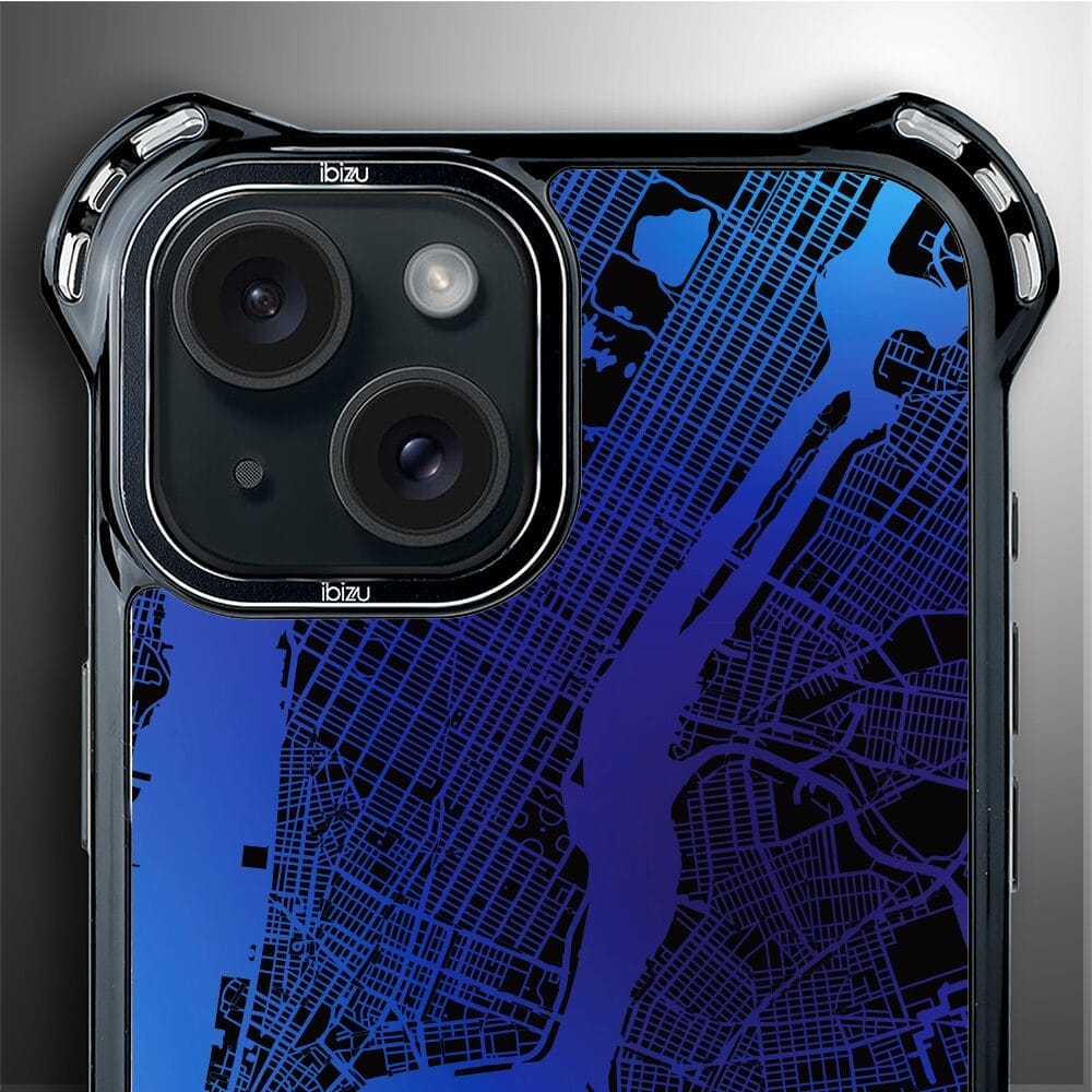Etui do iPhone 15 Plus IBIZU DropGuard Ultra z MagSafe, mapy świata, New York - obrazek 5