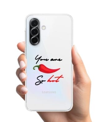 Etui do Samsung Galaxy A36 5G przeźroczyste, silikonowe Flexi, papryczka chilli