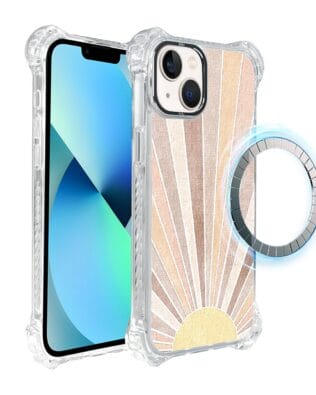 Etui iPhone 13 IBIZU DropGuard Ultra z MagSafe, Boho, Wschód słońca