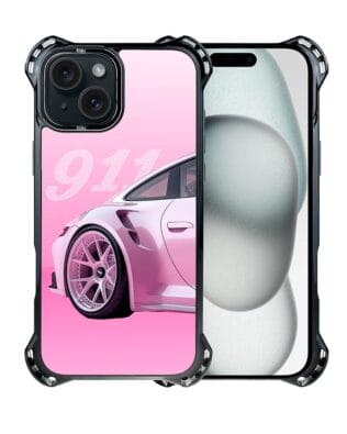 Etui do iPhone 15 IBIZU DropGuard Ultra z MagSafe, TechDrive, 911 różowe