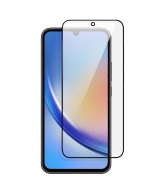 Szkło najtrwalsze kompozytowe z powłoką ceramiczną na cały ekran 5D z czarną ramką do Samsung Galaxy A34 5G