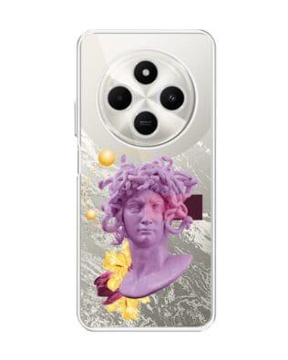 Etui do Xiaomi POCO C75 przeźroczyste, silikonowe Flexi, antyczna figura, meduza