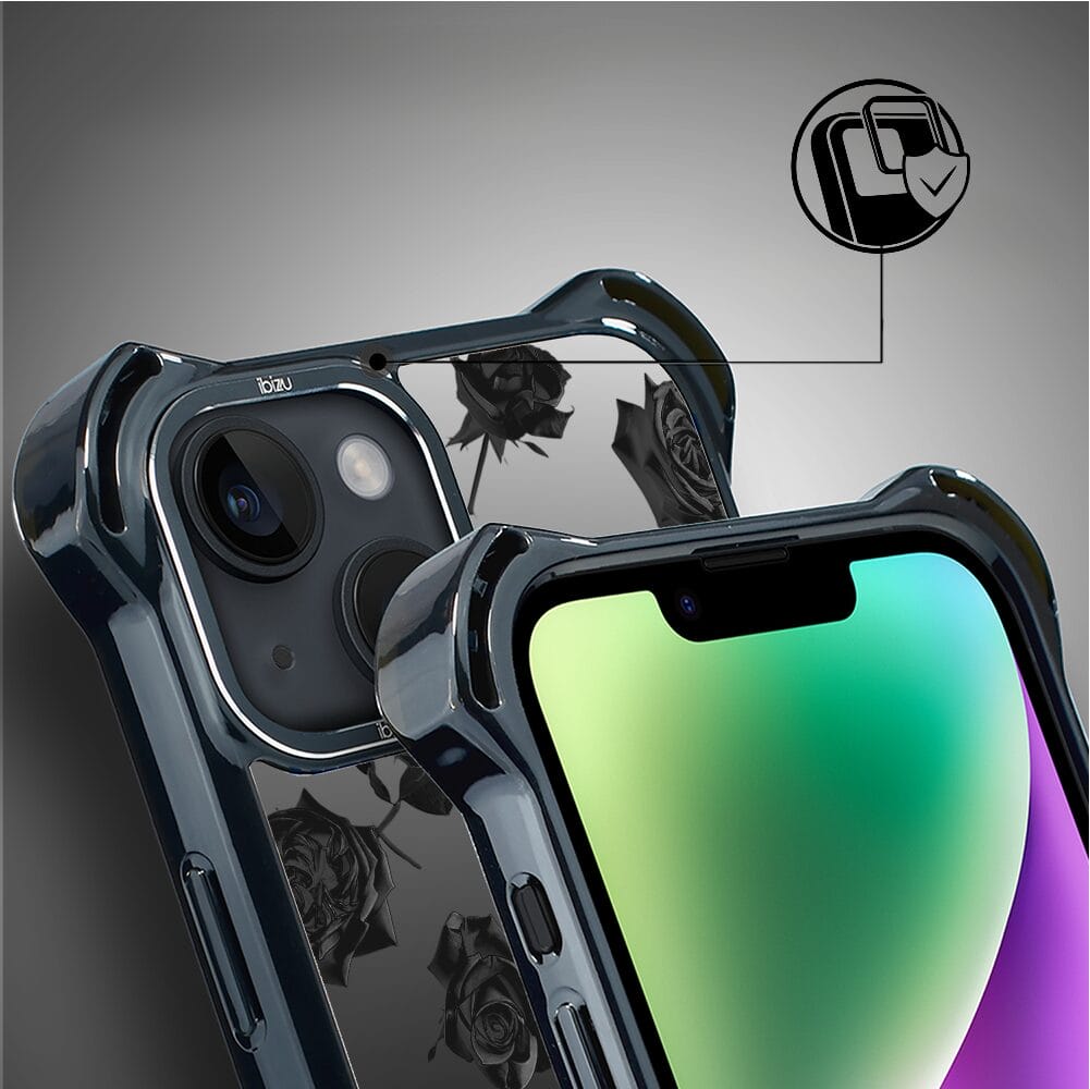 Etui do iPhone 14 IBIZU DropGuard Ultra z MagSafe, Midnight, Sen róż - obrazek 3