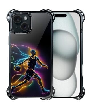 Etui do iPhone 15 Plus IBIZU DropGuard Ultra z MagSafe, #ElectroMove, Duch koszykówki