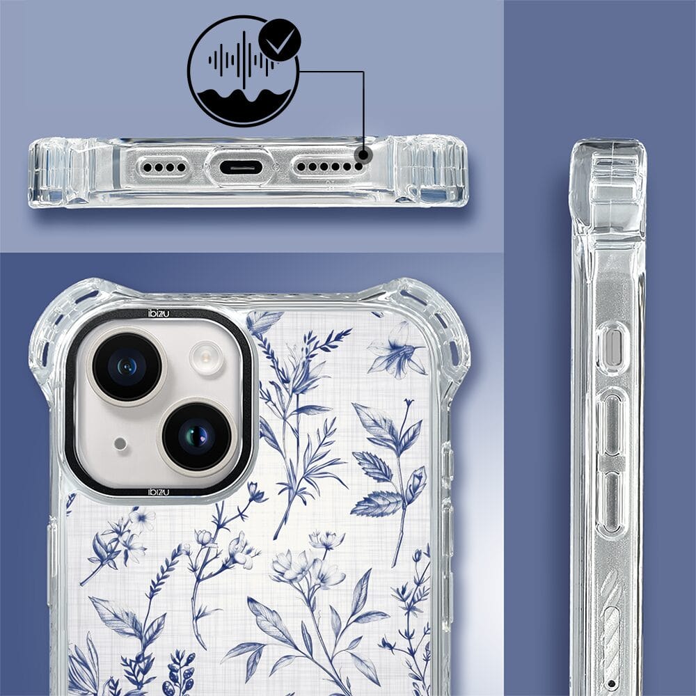 Etui iPhone 14 Plus IBIZU DropGuard Ultra z MagSafe, Pastel Bloom, Lazurowe szepty - obrazek 6