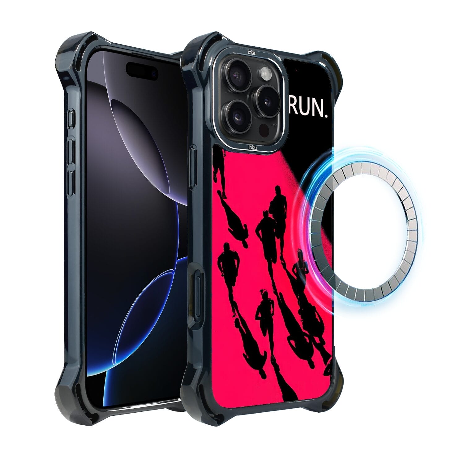 Etui do iPhone 16 Pro IBIZU DropGuard Ultra z MagSafe, #Move, Nocny maraton