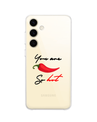 Etui do Samsung Galaxy S24 Plus przeźroczyste, silikonowe Flexi, papryczka chilli