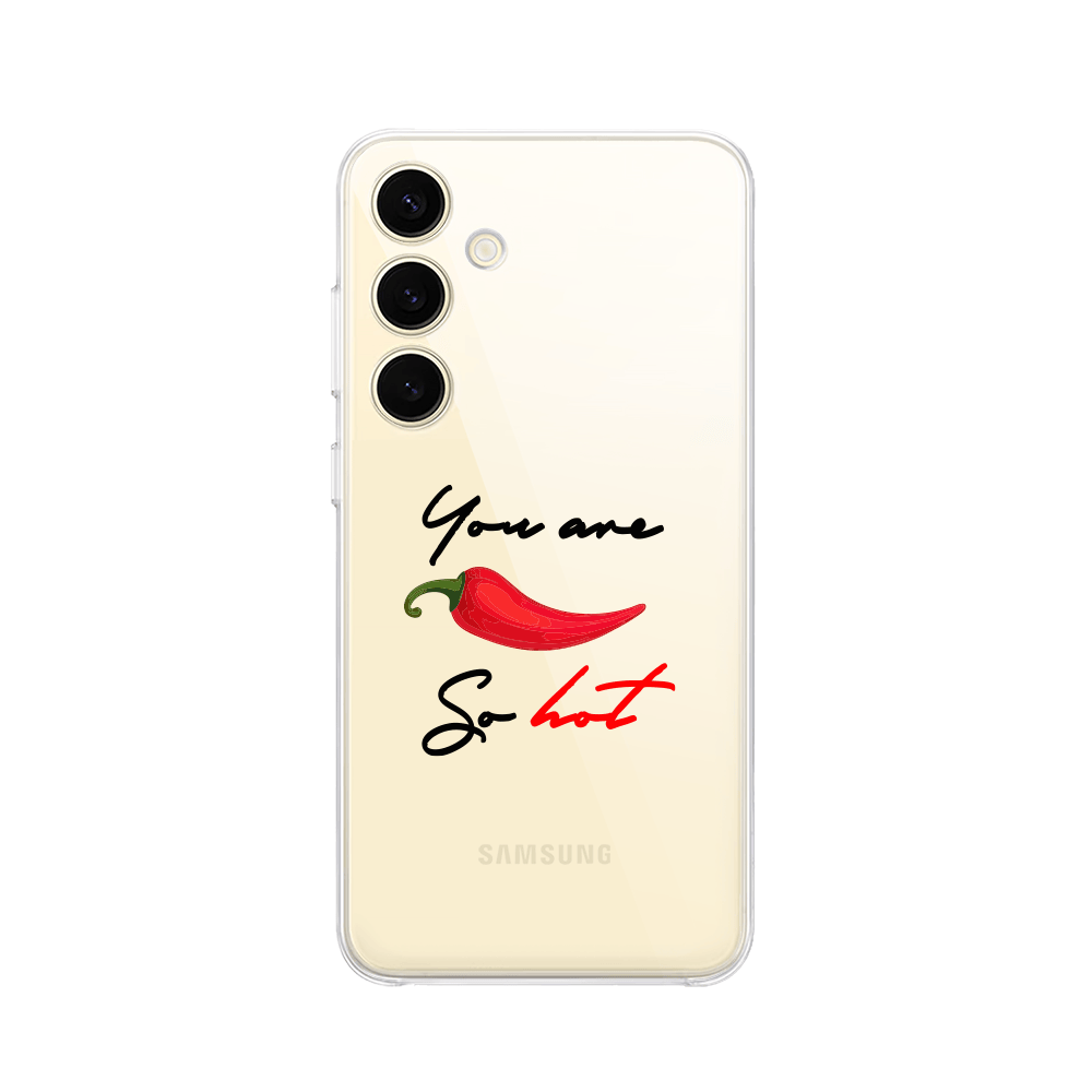 Etui do Samsung Galaxy S24 Plus przeźroczyste, silikonowe Flexi, papryczka chilli