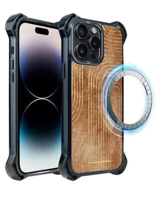 Etui do iPhone 14 Pro Max IBIZU DropGuard Ultra z MagSafe, Boho, Geometryczne linie