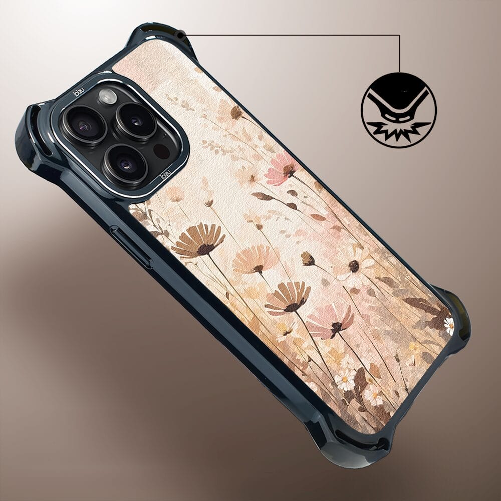 Etui do iPhone 14 Pro IBIZU DropGuard Ultra z MagSafe, Boho, Kwiatowa łąka - obrazek 4