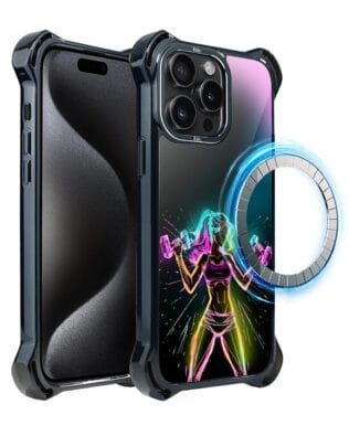 Etui do iPhone 15 Pro IBIZU DropGuard Ultra z MagSafe, #ElectroMove, Wibracja fitness