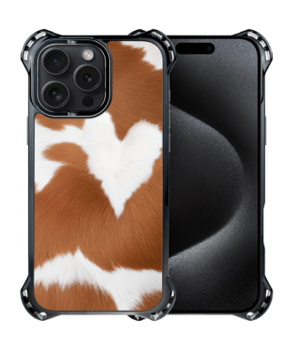 Etui do iPhone 15 Pro Max IBIZU DropGuard Ultra z MagSafe, Zew Natury, Alpejska krowa