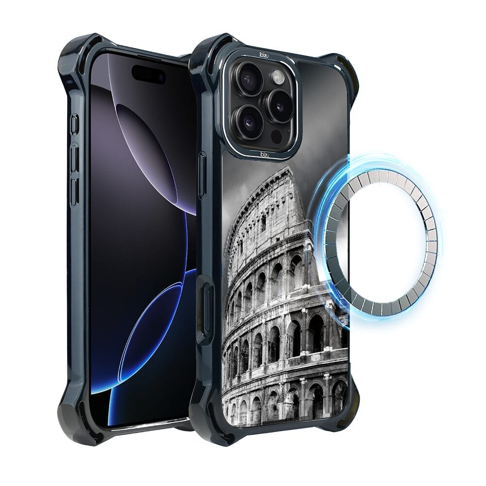 Etui do iPhone 16 Pro Max IBIZU DropGuard Ultra z MagSafe, Noir City, Koloseum