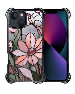 Etui do iPhone 13 IBIZU DropGuard Ultra z MagSafe, Barwy Szkła, Różowa magnolia