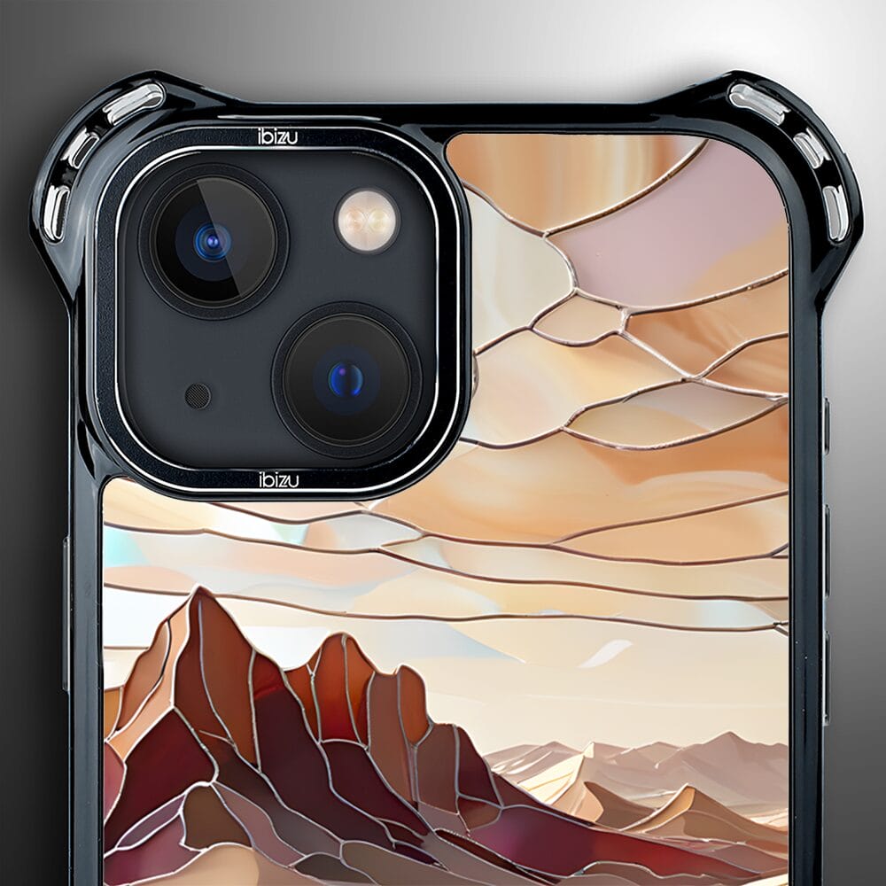 Etui do iPhone 13 IBIZU DropGuard Ultra z MagSafe, Barwy Szkła, Pustynny spokój - obrazek 5