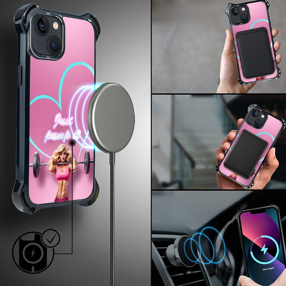 Etui do iPhone 13 IBIZU DropGuard Ultra z MagSafe, #Move, Pump it love - obrazek 8