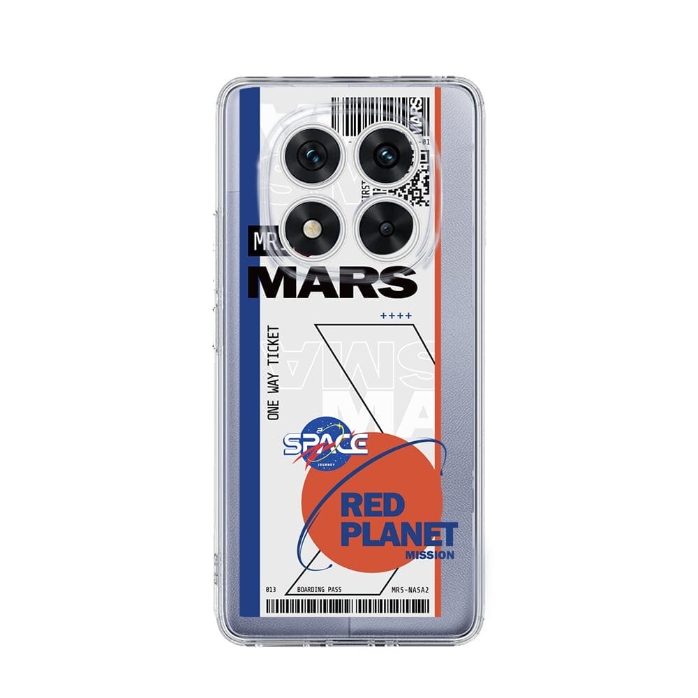 Etui do Xiaomi Redmi Note 14 Pro 5G przeźroczyste, silikonowe Flexi, bilet na Mars