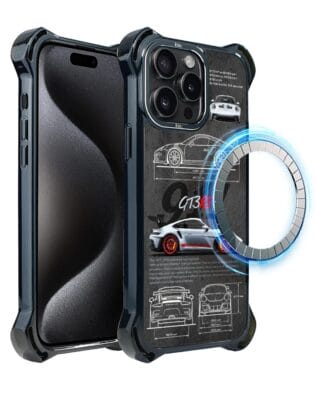 Etui do iPhone 15 Pro IBIZU DropGuard Ultra z MagSafe,, TechDrive, 911 GT3 RS