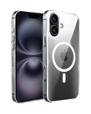 Etui do iPhone 16 Plus IBIZU Crystal Clear Glass z MagSafe, szklany tył 9H, przeźroczyste