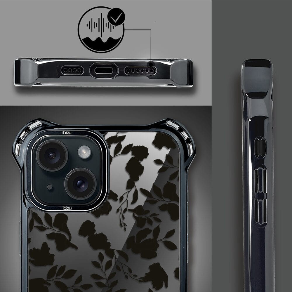 Etui do iPhone 15 IBIZU DropGuard Ultra z MagSafe, Midnight, Cienie liści - obrazek 6