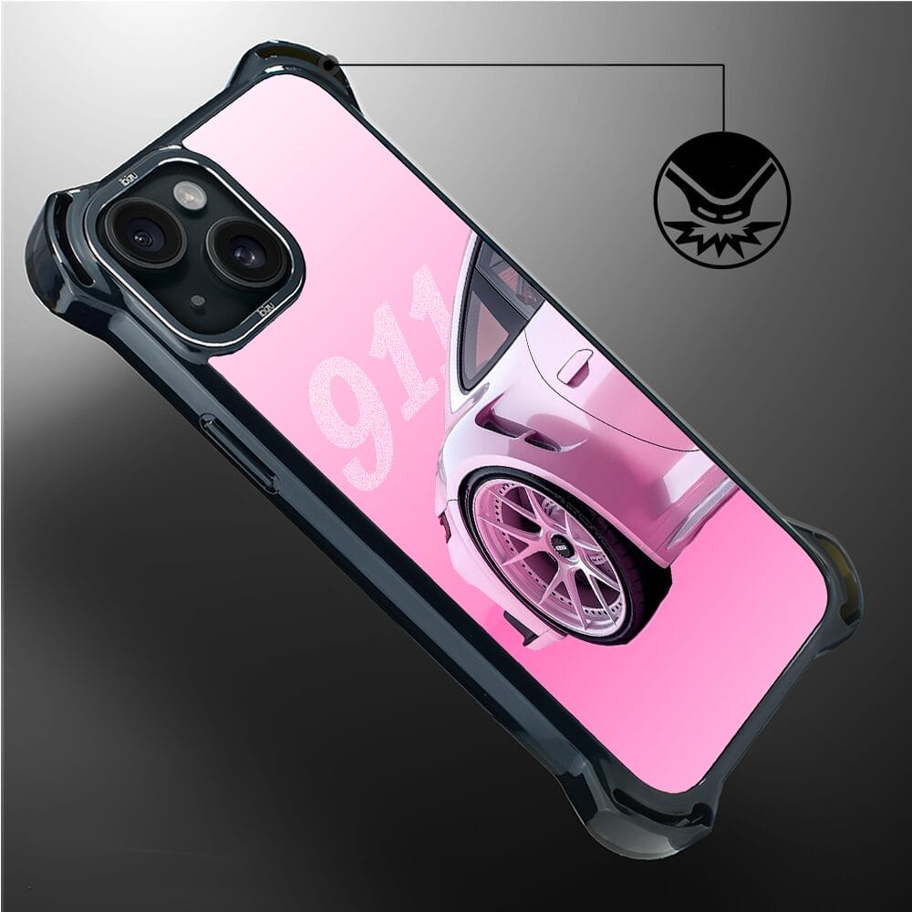 Etui do iPhone 15 IBIZU DropGuard Ultra z MagSafe, TechDrive, 911 różowe - obrazek 4