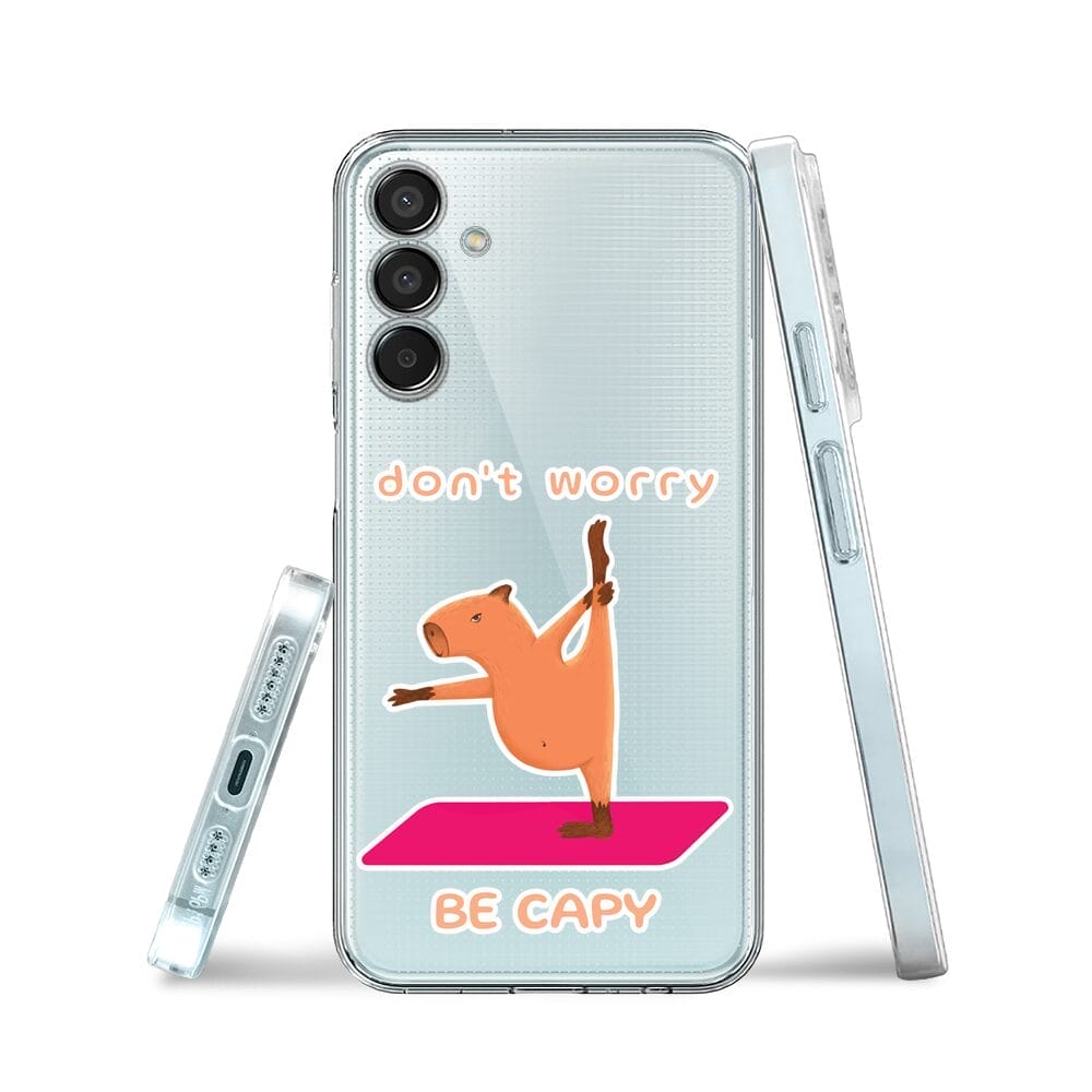 Etui do Samsung Galaxy M15 5G przeźroczyste, silikonowe Flexi, kapibara - obrazek 3