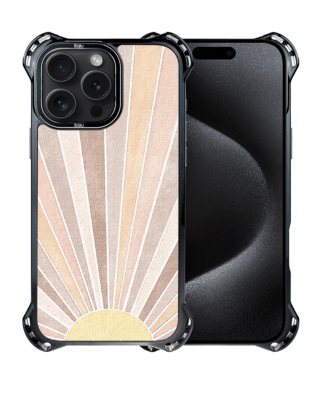 Etui iPhone 15 Pro IBIZU DropGuard Ultra z MagSafe, Boho, Wschód słońca