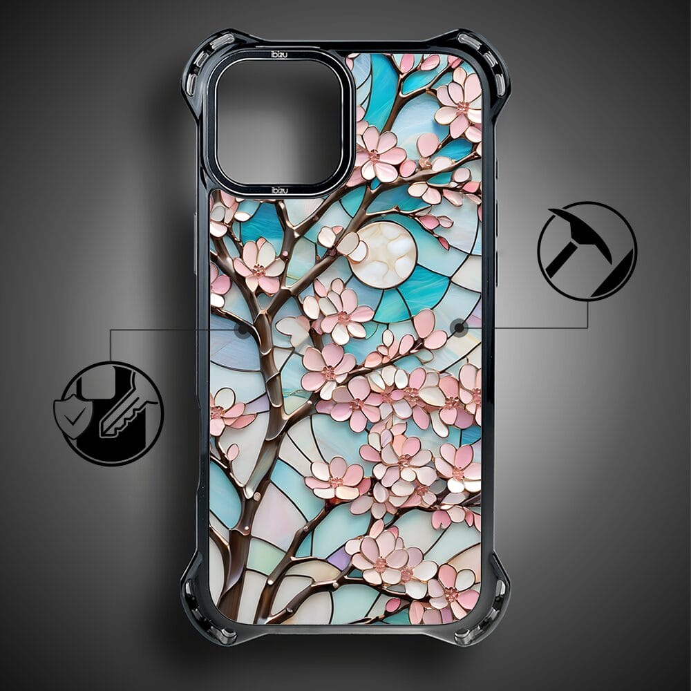 Etui do iPhone 13 IBIZU DropGuard Ultra z MagSafe, Barwy Szkła, Księżycowa Wiśnia - obrazek 7