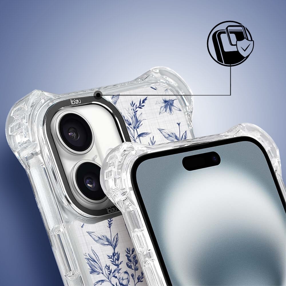 Etui iPhone 16 Plus IBIZU DropGuard Ultra z MagSafe, Pastel Bloom, Lazurowe szepty - obrazek 3