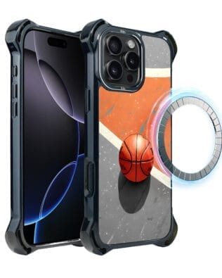 Etui do iPhone 16 Pro IBIZU DropGuard Ultra z MagSafe, #Move, Koszykówka