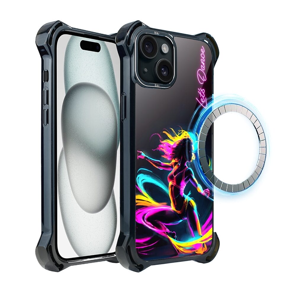 Etui do iPhone 15 IBIZU DropGuard Ultra z MagSafe, #ElectroMove, Taneczny rytm