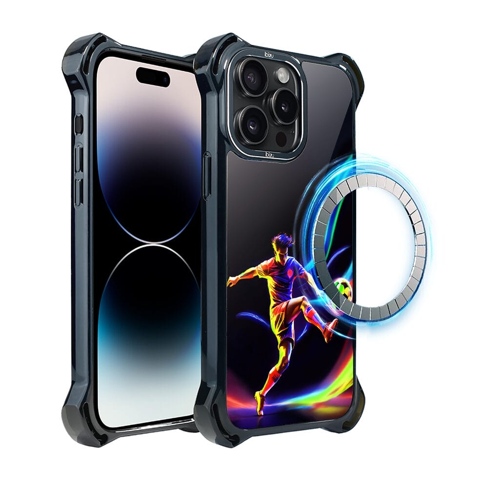 Etui do iPhone 14 Pro IBIZU DropGuard Ultra z MagSafe, #ElectroMove, W rytmie piłki nożnej