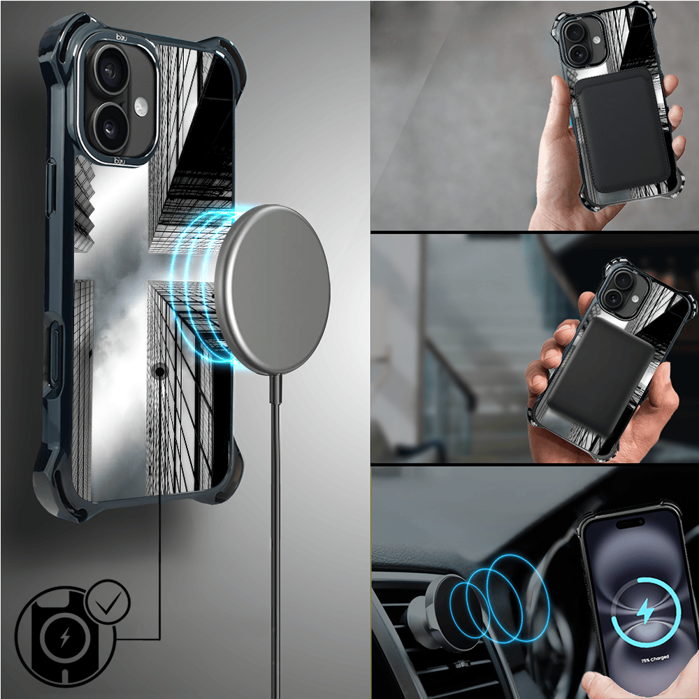 Etui do iPhone 16 Plus IBIZU DropGuard Ultra z MagSafe, Noir City, Drapacze Chmur - obrazek 8