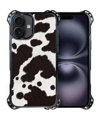 Etui do iPhone 16 IBIZU DropGuard Ultra z MagSafe, Zew Natury, Polska krowa