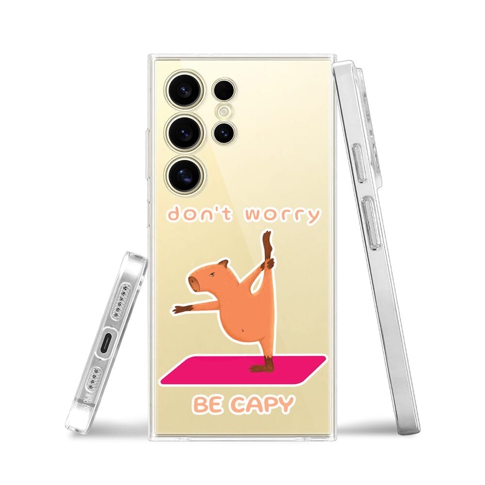 Etui do Samsung Galaxy S24 Ultra przeźroczyste, silikonowe Flexi, kapibara - obrazek 3