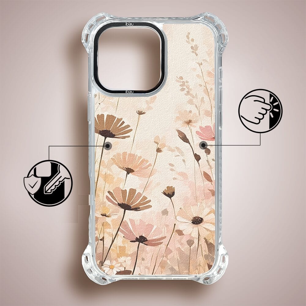 Etui do iPhone 16 Pro IBIZU DropGuard Ultra z MagSafe, Boho, Kwiatowa łąka - obrazek 6