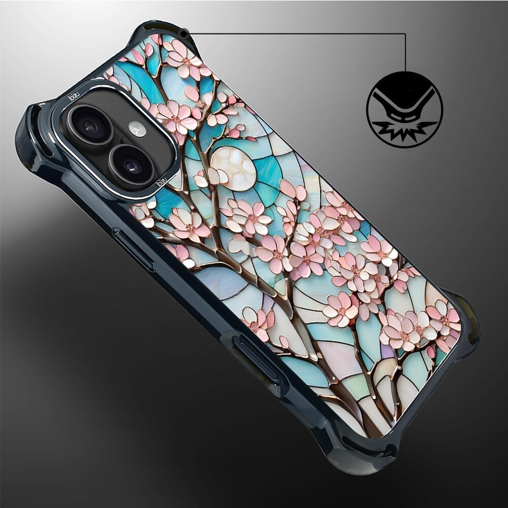 Etui do iPhone 16 IBIZU DropGuard Ultra z MagSafe, Barwy Szkła, Księżycowa Wiśnia - obrazek 6