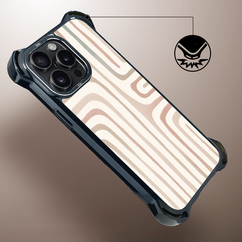 Etui do iPhone 14 Pro IBIZU DropGuard Ultra z MagSafe, Boho, Piaskowy labirynt - obrazek 4