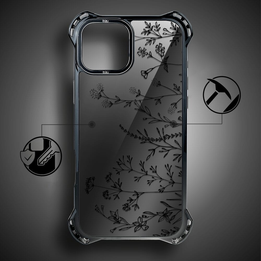 Etui do iPhone 15 Plus IBIZU DropGuard Ultra z MagSafe, Midnight, Dotyk kwiatów - obrazek 7