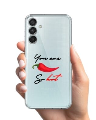Etui do Samsung Galaxy M15 5G przeźroczyste, silikonowe Flexi, papryczka chilli