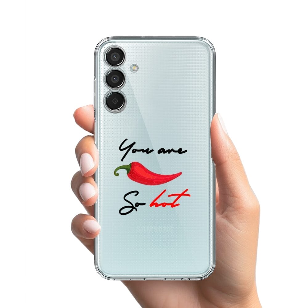 Etui do Samsung Galaxy M15 5G przeźroczyste, silikonowe Flexi, papryczka chilli - obrazek 2