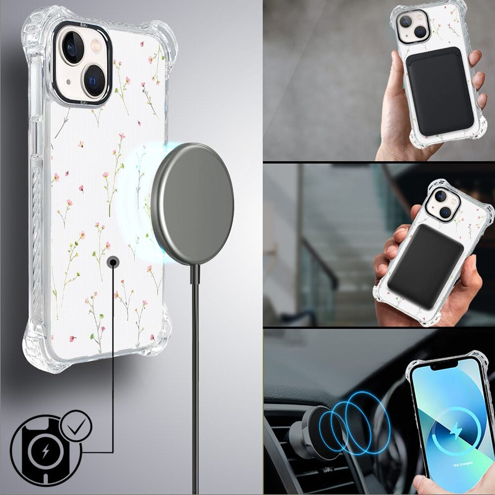 Etui iPhone 13 IBIZU DropGuard Ultra z MagSafe, Pastel Bloom, Polna fantazja - obrazek 8