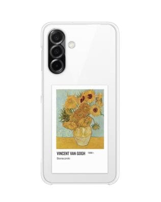 Etui do Samsung Galaxy A26 5G przeźroczyste, silikonowe Flexi, słoneczniki Van Gogh
