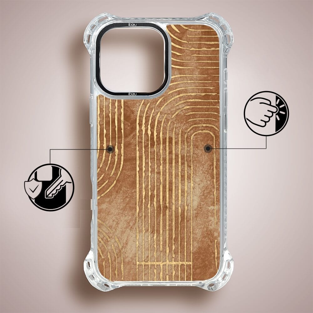 Etui do iPhone 16 Pro Max IBIZU DropGuard Ultra z MagSafe, Boho, Geometryczne linie - obrazek 7